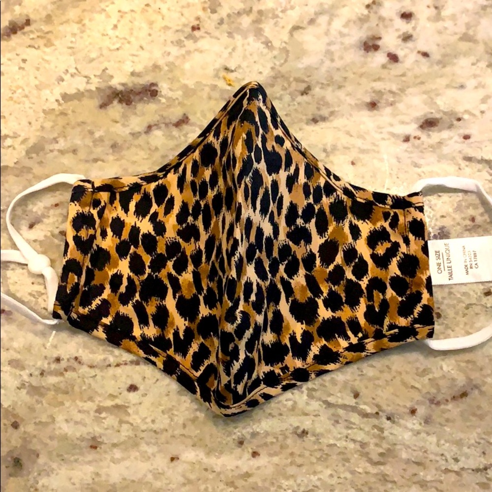Leopard print mask